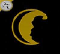 Simple Moon Symbol - 2D Art 3D model