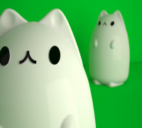Pusheen lamp v2 3D model