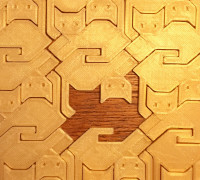 Tessellating Cat Ornament  3D model