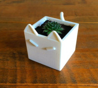 Cat Plant Pot 3D model