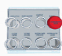 roller coaster control panel 3D model