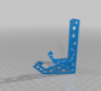 Picture Frame Holder - Squared Graphic 3D model