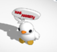 duck with anxiety 3D model