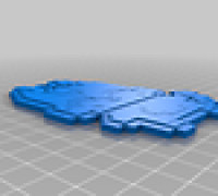 Pixel Wolf Chan 3D model