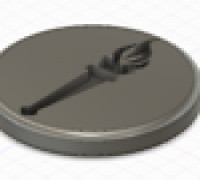 Torch token for tabletop 3D model