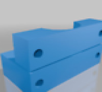 2" Pipe Clamp with 1.5" spacing 3D model