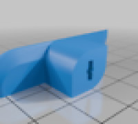 Slatted/Acoustic Panel ScrewMount - 13mm 3D model