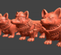Pack Corgis 3D model