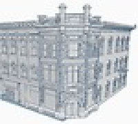 Old bank building 3D model