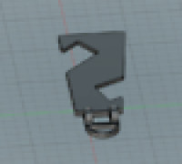 Foldable phone holder (keychain) 3D model