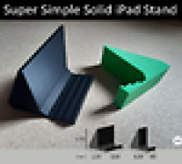 Super Simple Solid iPad Stand 3D model