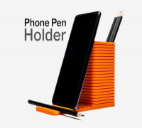 Phone Pen Holder 3D model