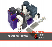 Star Wars crates and boxes 1:12 scale 3D model