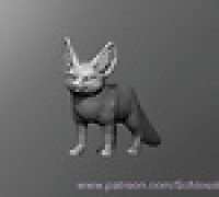 Fennec Fox 3D model