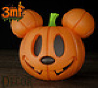 Mickey Halloween Pumpkin 3D model