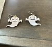 Spooky Ghost Earrings 3D model