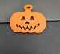 pumpkin keychain 3D model