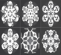 Star Wars Snowflakes 3D model