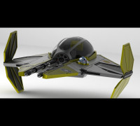 Star Wars Jedi Interceptor 3D model