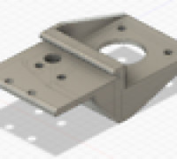Ender 3 BMG Clone Direct Drive Linear X Rail Bracket 3D model