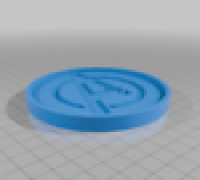 Hero Logo Coaster 3D model