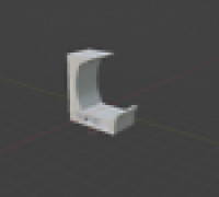 Simple headset holder 3D model