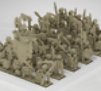 Warmaster Vampire Counts Skeletons 3D model