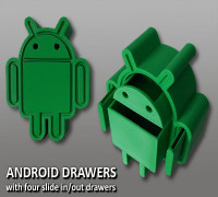 Android Drawers 3D model