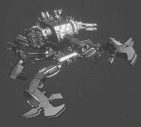 Chaotic Mechanical Despoiler Robot 3D model