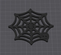 SpiderWeb halloween Coaster set 3D model