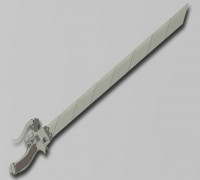 Attack on Titan Sword (With Removable Blade) 3D model