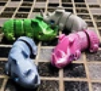 Rhinoceros Keychain 3D model