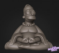 Homer buddha 3D model