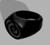 Grey Lantern Ring 3D model