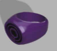 Ultra Violet Lantern Ring 3D model