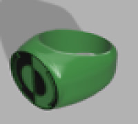 Green Lantern ring (Kyle Rayner) 3D model