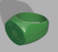 Green Lantern ring (Willpower) 3D model