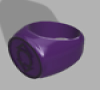 Indigo Lantern ring (Basic) 3D model