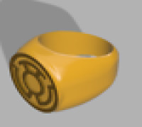 Sinestro Corp Ring (Basic) 3D model