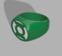 Green Lantern ring (basic) 3D model