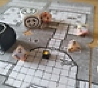 Miniature game token - 5mm - square 3D model