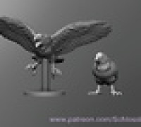 Crow 3D model
