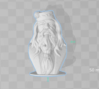 Dumbledore - Bust - 80mm 3D model