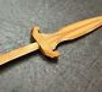 Fantasy Leaf Dagger 3D model
