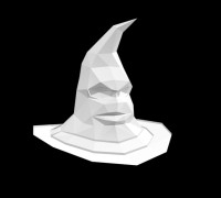 Harry Potter Hat Low Poly 3D model