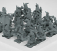 Warmaster Dwarfs Rangers 3D model