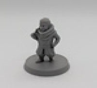 Halfling rogue FDM supportless 3D model