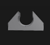 table leg clamp 3D model