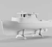 Fishing boat 3D model