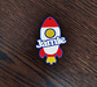 Rocket name tag - Jamie 3D model